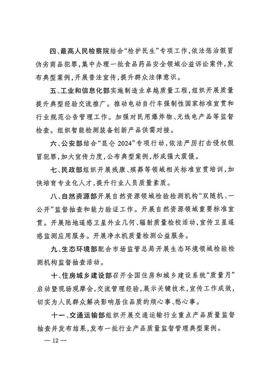 中國質(zhì)量檢驗協(xié)會關于轉(zhuǎn)發(fā)《關于開展2024年全國“質(zhì)量月”活動的通知》的函(質(zhì)檢協(xié)函〔2024〕116號)
